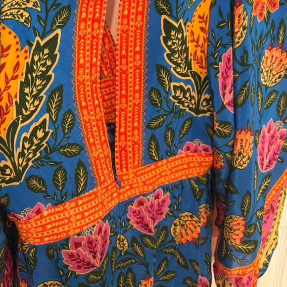 FARM RIO PINEAPPLE GARDEN MAXI KAFTAN DRESS NEW WITH TAGS (NWT) - Picture 6 of 15